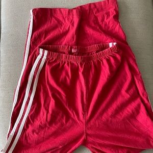 Brandy Melville / John Galt | Red Striped Joggers